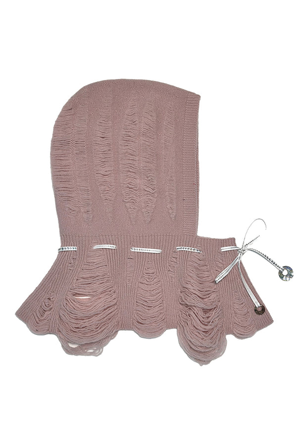 RUI built 25 autumn and winter tie wool floating line hat RUI-RAW25AC01-Cameo Rose bean paste pink